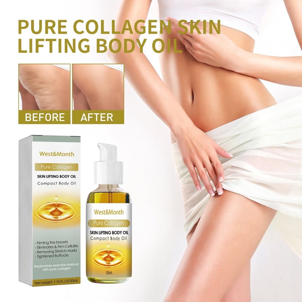 Pure Collagen Skin Lifting Body Oil - Gold
